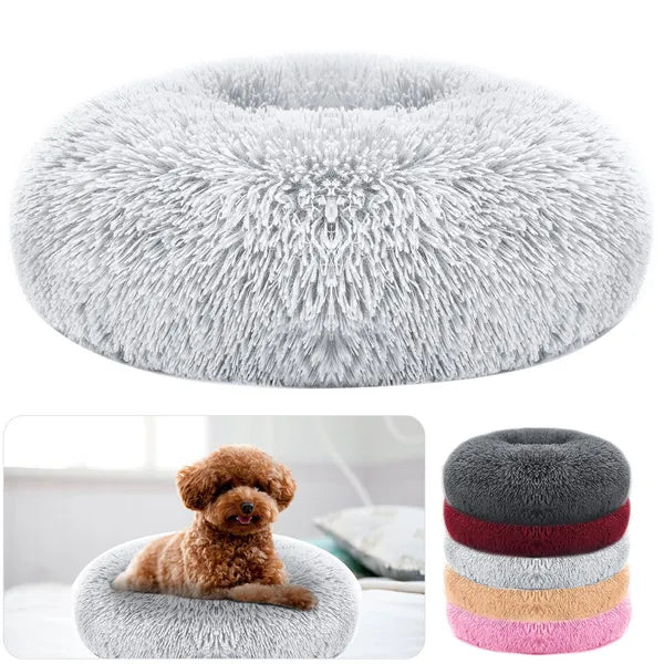FurCushion Large Dog Bed – Soft Fleece Cozy Puppy & Cat Nest Sofa Cushion