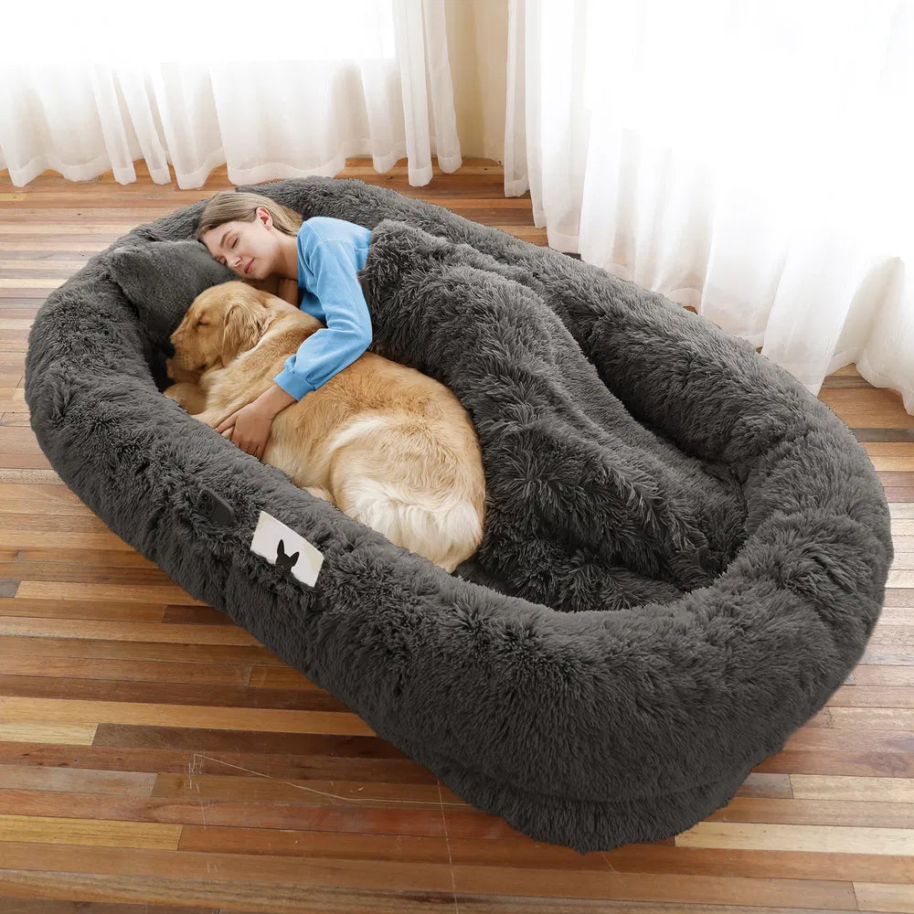 Orthopedic Dog Bed – Warm, Washable Plush Cushion for Large Dogs & Puppies