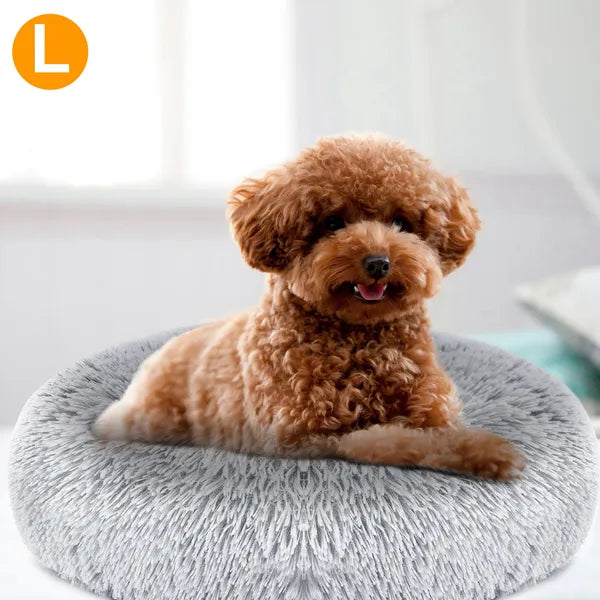 FurCushion Large Dog Bed – Soft Fleece Cozy Puppy & Cat Nest Sofa Cushion