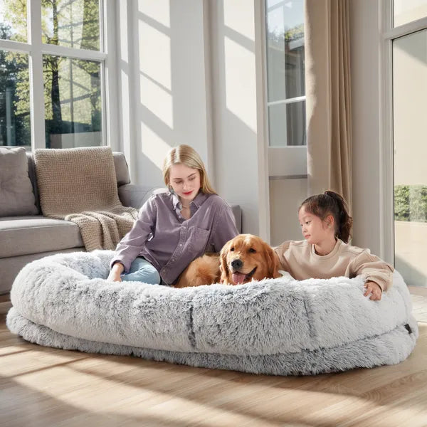 Orthopedic Dog Bed – Warm, Washable Plush Cushion for Large Dogs & Puppies