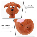 4pcs Cute Latex Dog Chew Toys With Sound, Interactive Biting Toys For Dental Health, Puppy Teething Pet Supplies